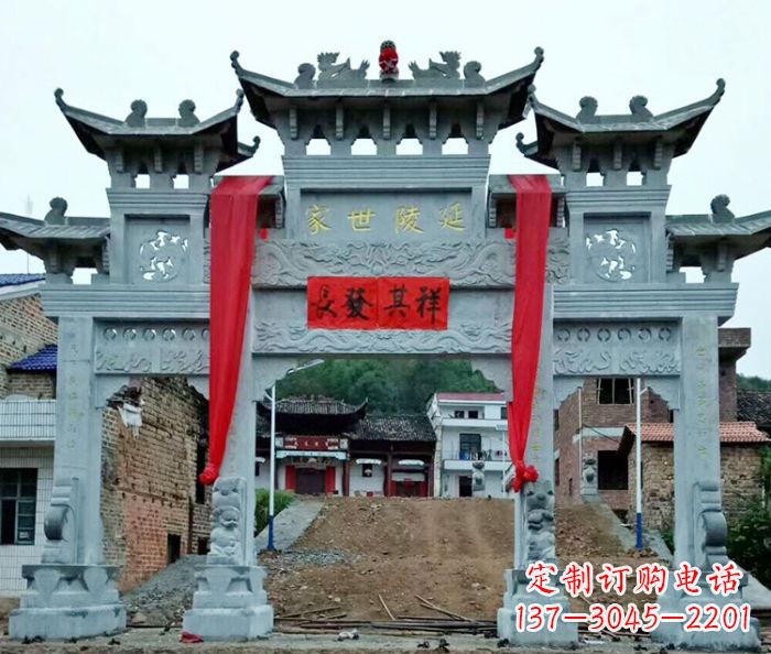 常州精美大理石牌坊雕塑