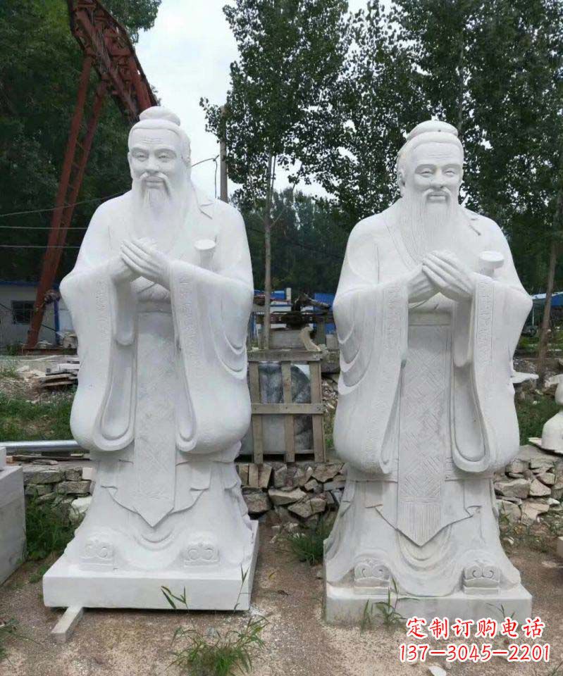 常州高雅大理石孔子雕塑