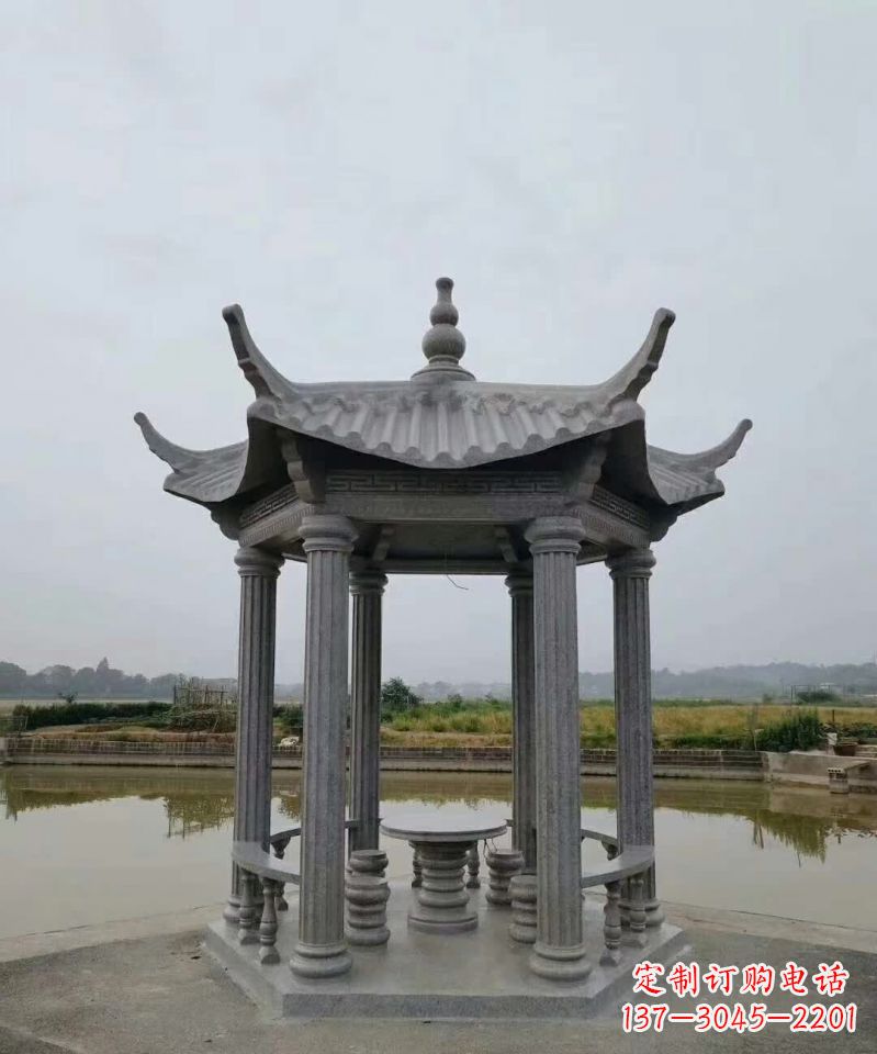 常州大理石凉亭石雕塑