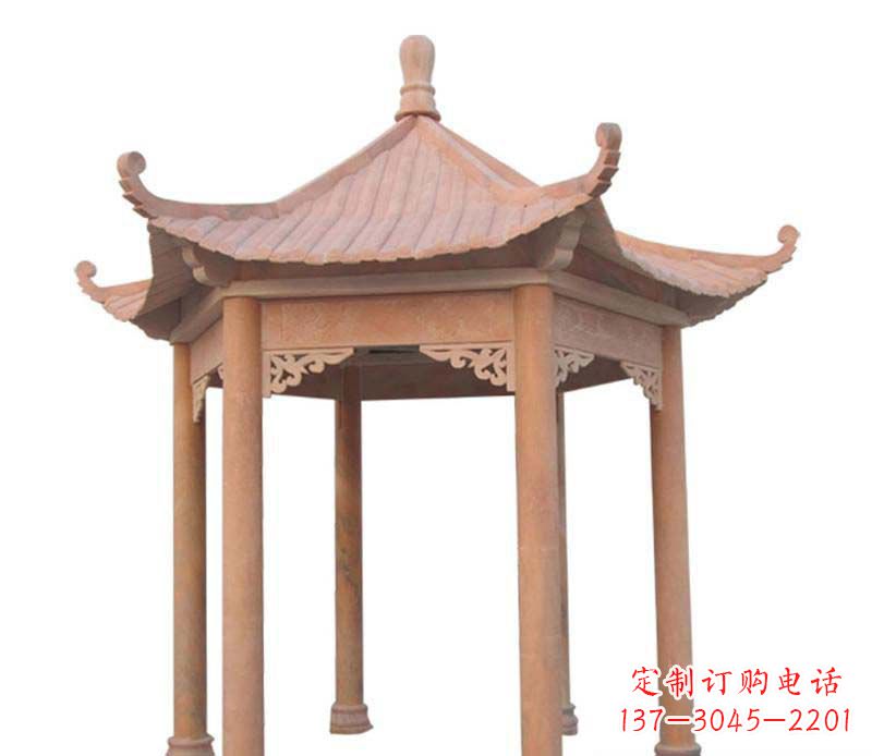 常州大理石六角凉亭