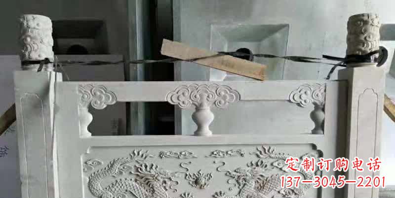 常州大理石龙浮雕栏板1