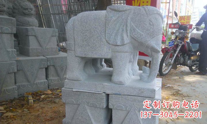 常州中领雕塑大象招财镇宅石雕