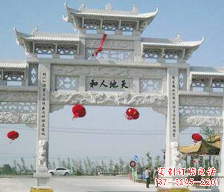 常州大理石牌坊石雕