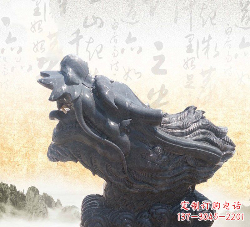 常州新潮大理石龙头雕塑