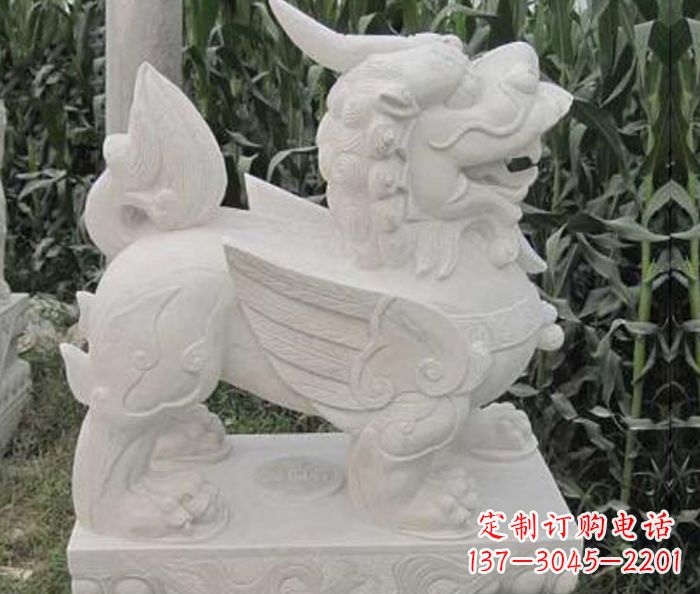 常州古典貔貅石雕,精美手工雕刻艺术