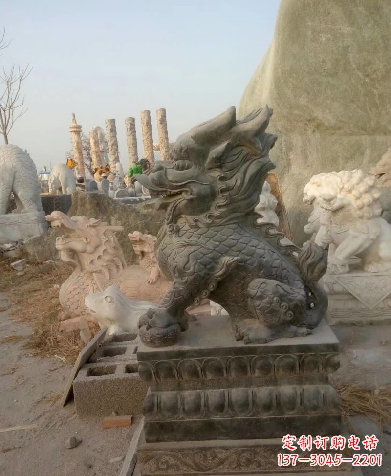 常州大理石麒麟雕塑1