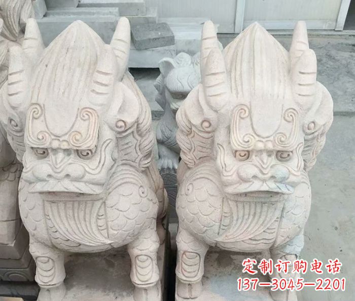 常州品质卓越的大理石麒麟古兽雕塑