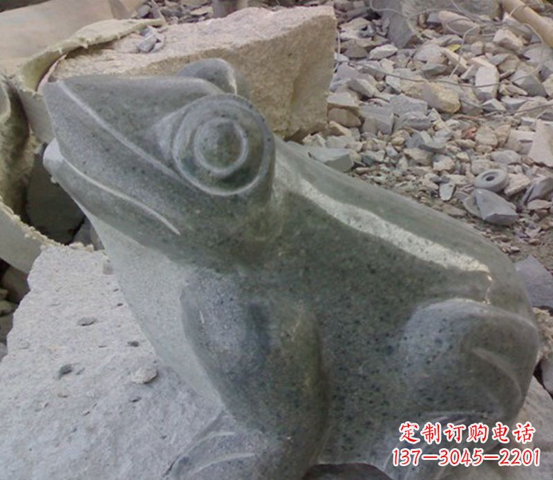 常州大理石青蛙石雕-质感细腻引人注目