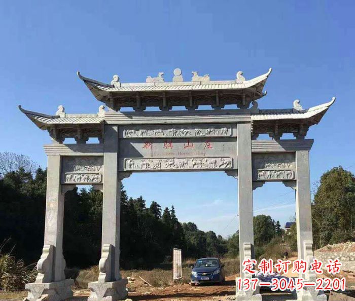 常州精美石雕牌坊雕塑