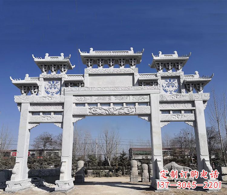 常州特色大理石牌坊石雕