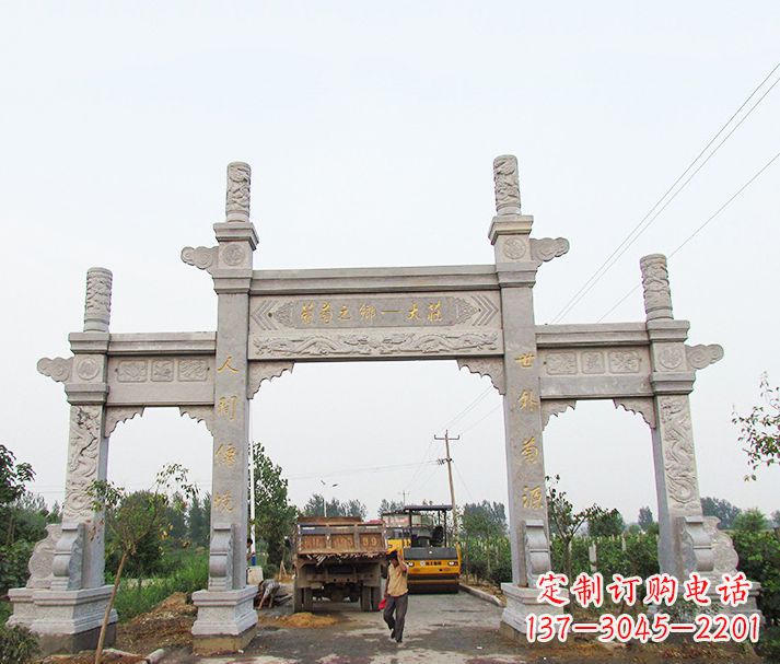 常州大理石牌坊石雕,艺术精髓永不凋零