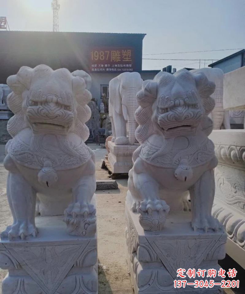 常州大理石狮子动物雕塑