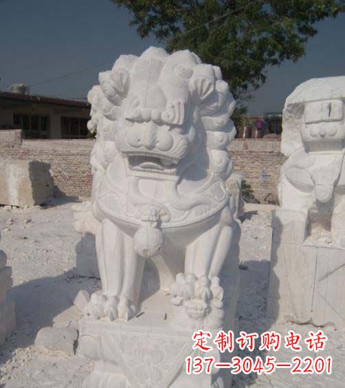 常州精美大理石狮子雕塑