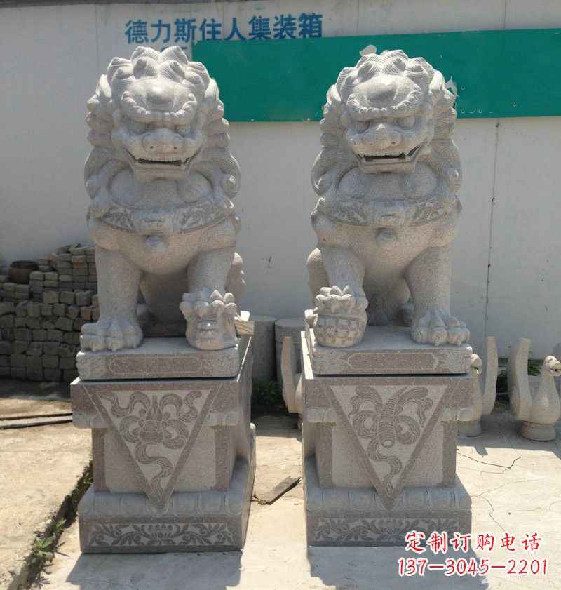 常州精致大理石狮子雕塑