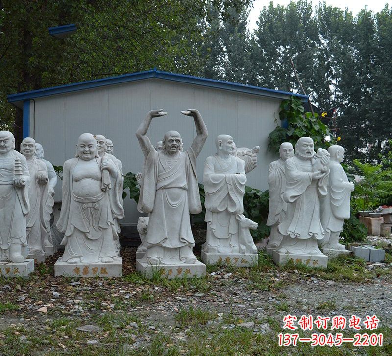 常州大理石罗汉雕塑,高贵雅致