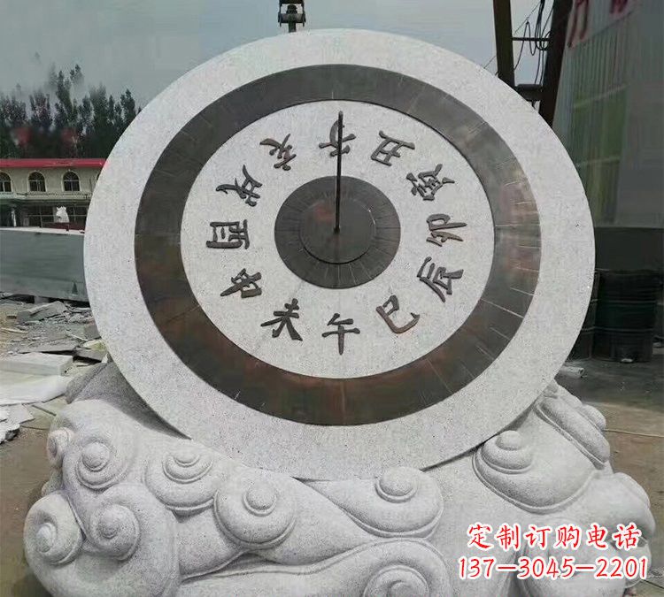 常州精美大理石十二时辰日晷雕塑