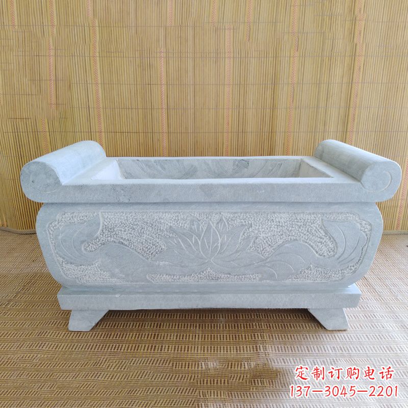 常州精美大理石石雕香炉雕塑