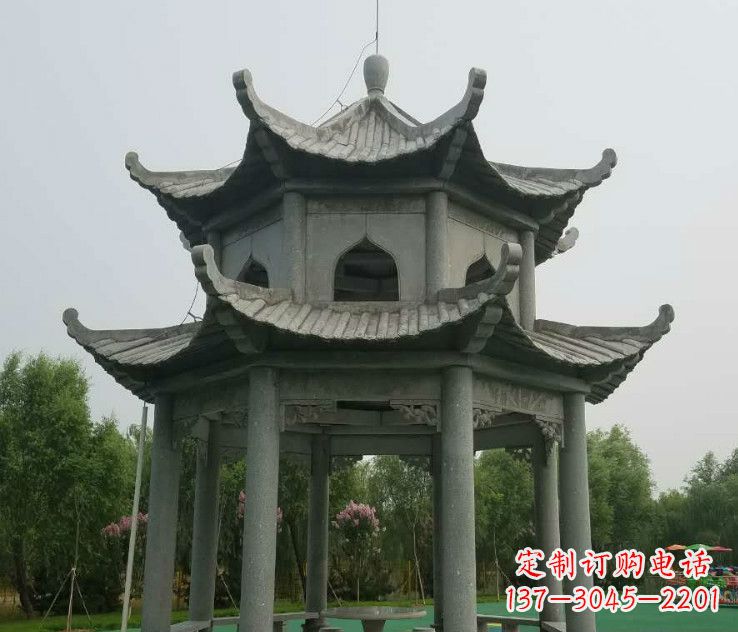 常州精美大理石凉亭石雕