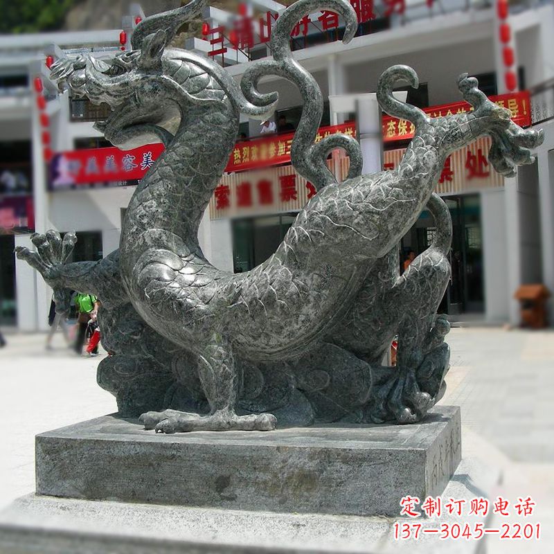 常州传统的象征——大理石青龙雕塑