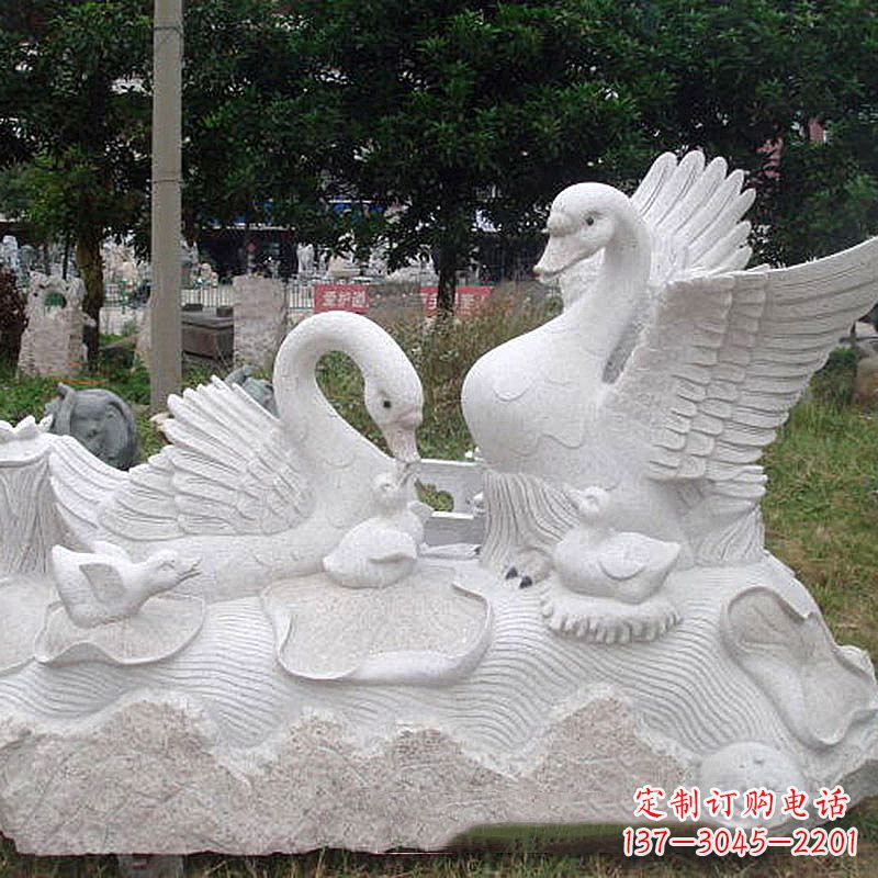 常州大理石天鹅精美雕塑