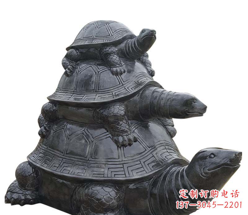 常州大理石乌龟母子石雕