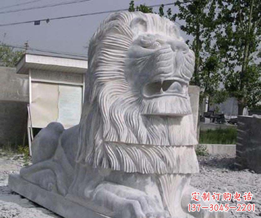 常州大理石西洋狮子石雕塑