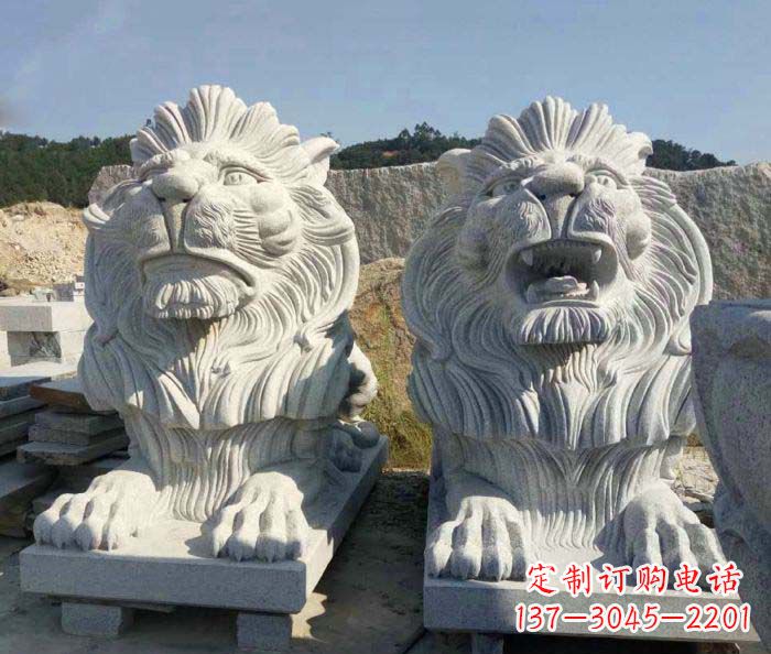 常州大理石西洋欧式石狮子