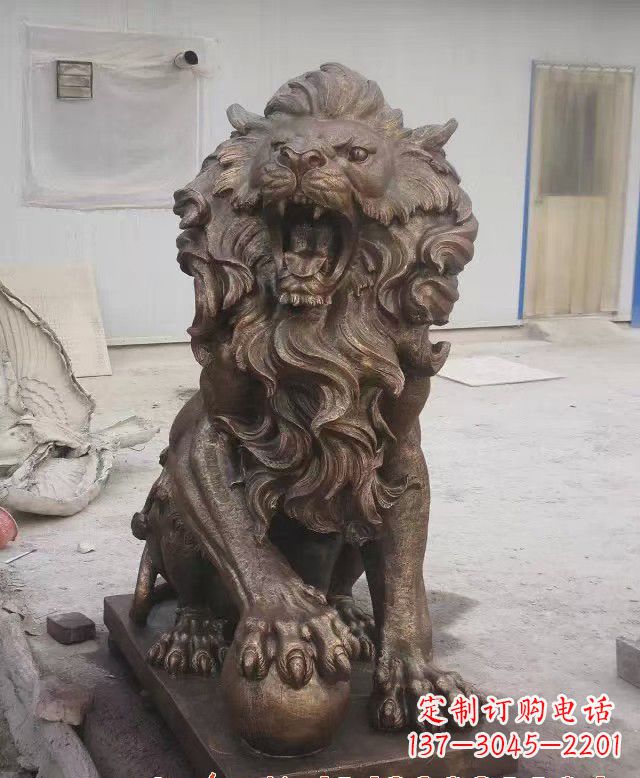 常州大理石西洋狮子石雕