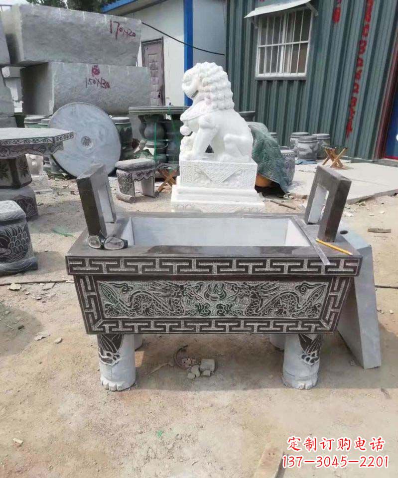 常州大理石香炉雕塑