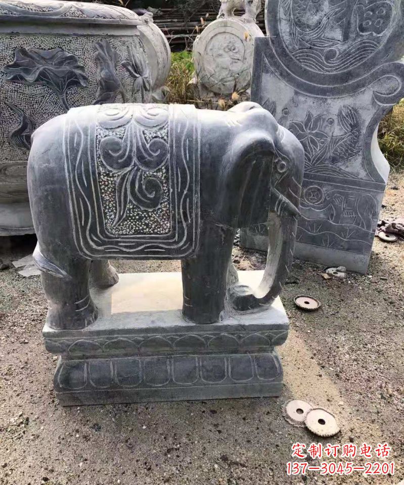 常州大理石大象雕塑