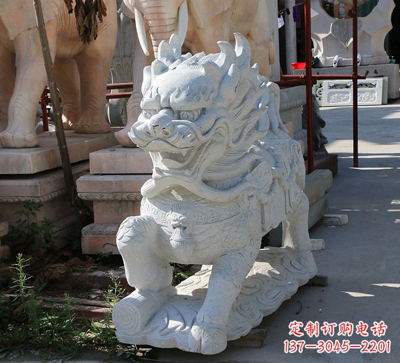 常州大理石镇宅——麒麟雕塑