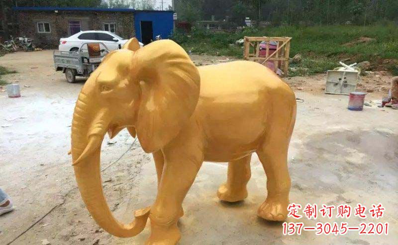 常州大象玻璃钢仿铜动物雕塑