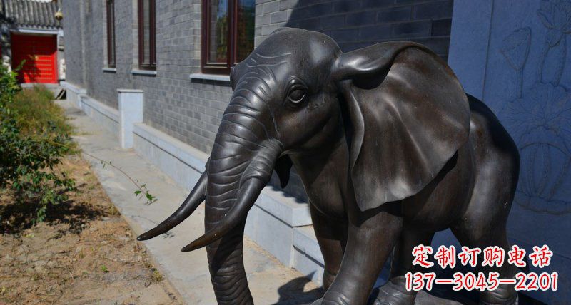 常州优雅大象铜雕