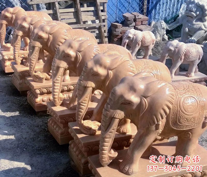 常州大象喷水石雕
