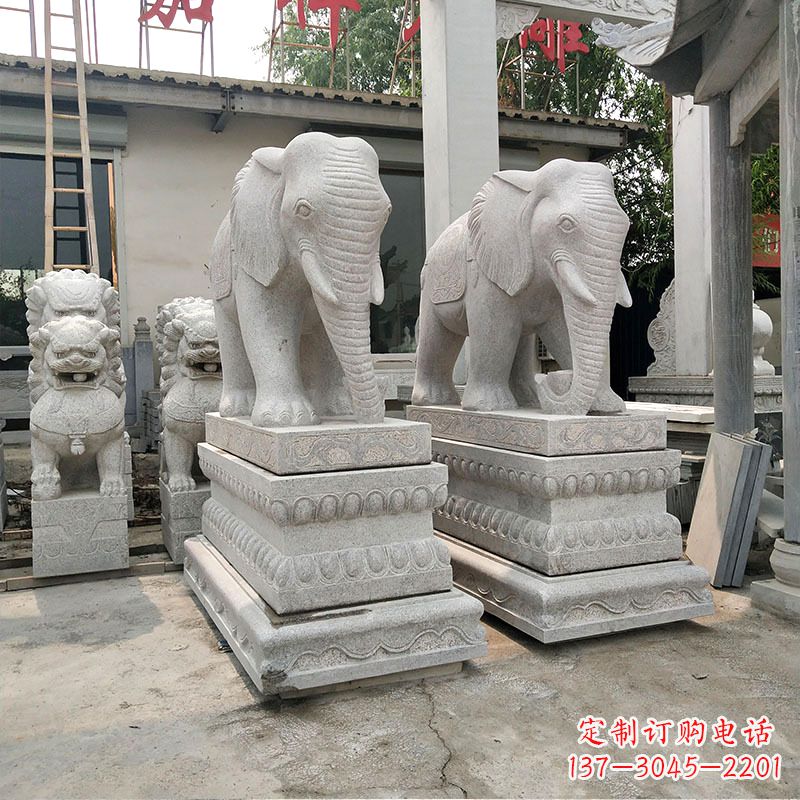 常州大象石材喷水雕塑