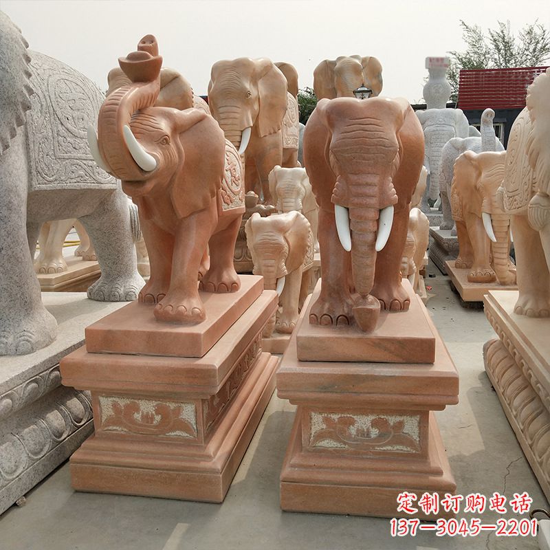 常州大象水缸石雕塑