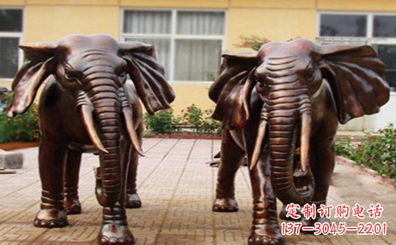 常州大象铜雕广场动物雕塑 (2)