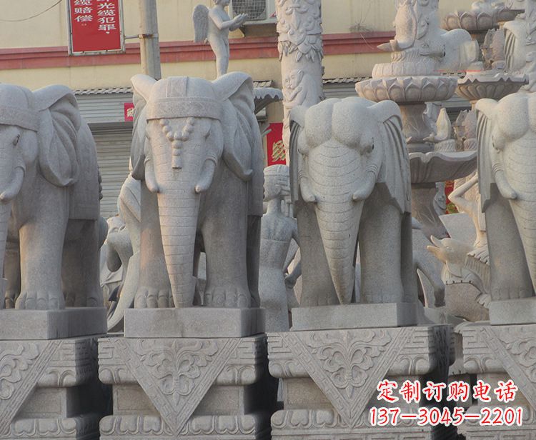 常州大象雕塑——唤醒古老传统的精美石艺