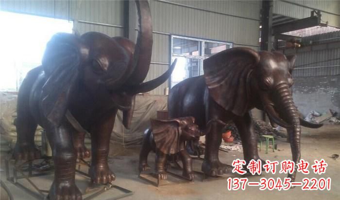 常州高品质大象铜雕塑
