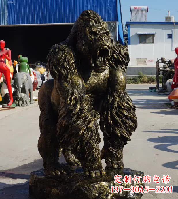 常州大猩猩广场动物铜雕