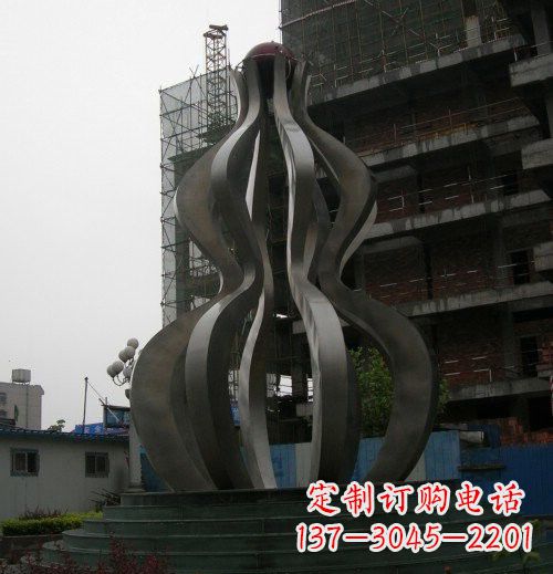 常州优雅大气的不锈钢葫芦雕塑