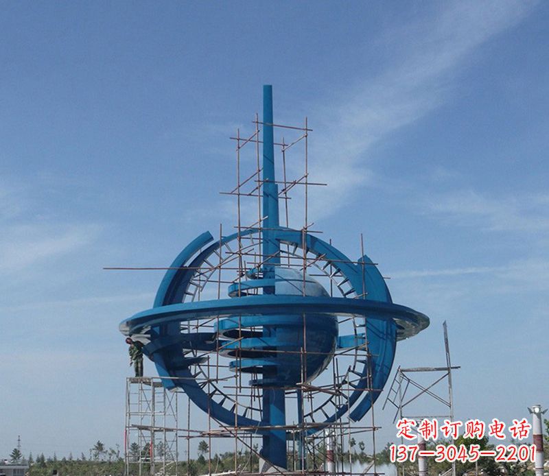 常州大型不锈钢地球雕塑
