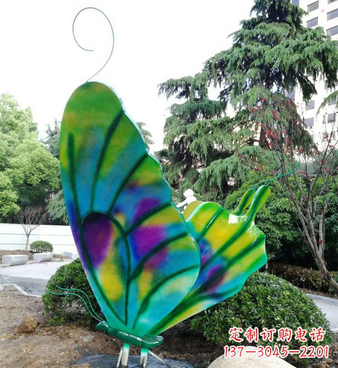 常州不锈钢蝴蝶雕塑,装点城市广场