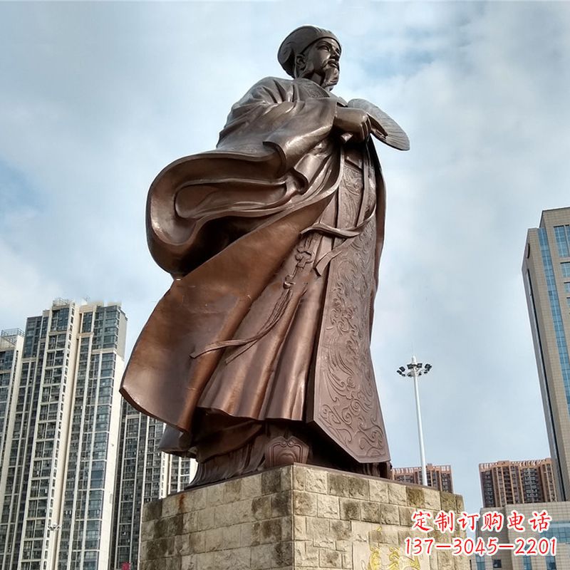 常州珍贵的雕塑艺术--诸葛亮卧龙先生