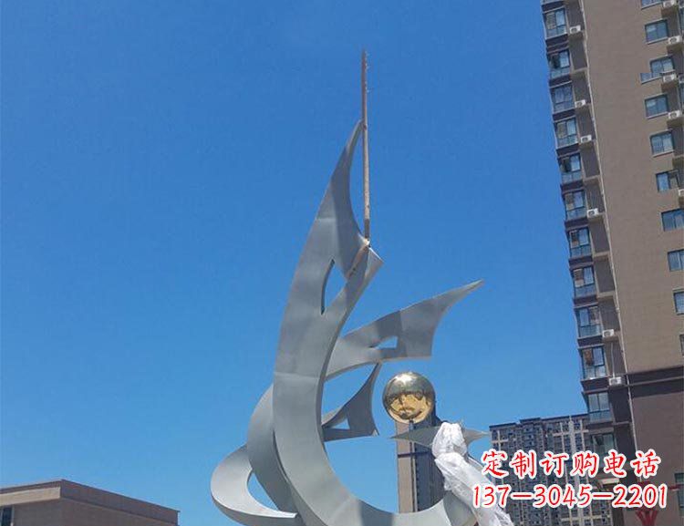 常州精美特大不锈钢凤凰雕塑