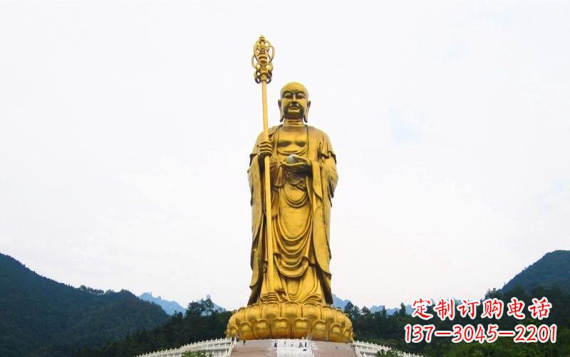 常州高端定制大型地藏菩萨铜雕