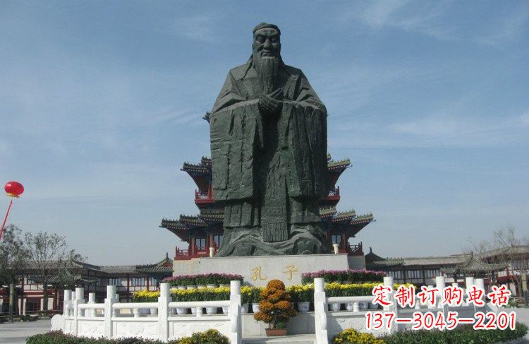 常州大型锻铜孔子雕像,非凡之美
