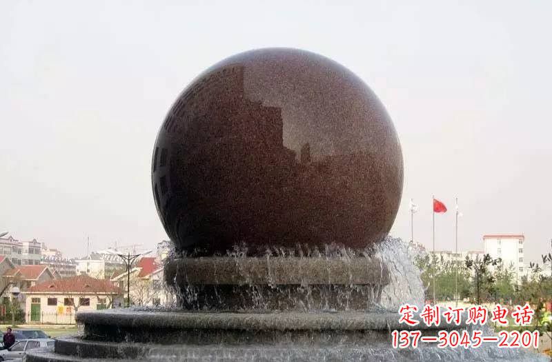 常州大型风水球喷泉石雕