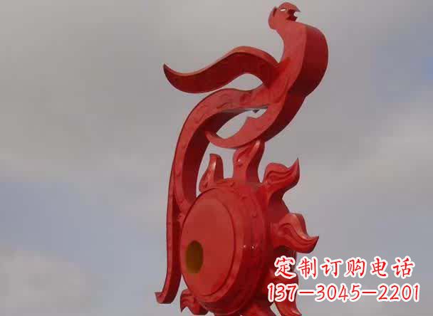 常州精美凤凰不锈钢雕塑