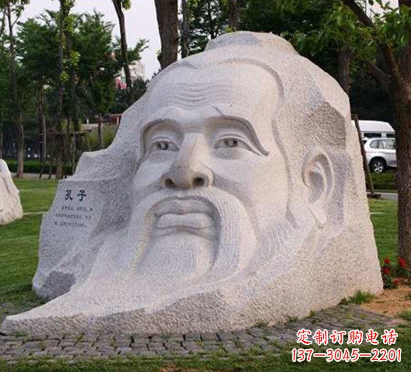 常州大型孔子头像石雕